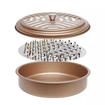 Плита шкафа нержавеющей стали рамки лотка держателя катушки комаров круглая для спиралей золотой