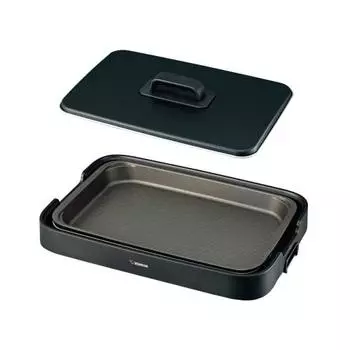 Плита Zojirushi Mahobin, 1 шт., решетчатая, глубокая, плоская, черная, EA-KB10-BA