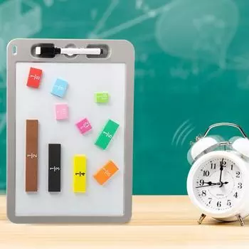 Плитка с магнитными дробями, математические манипуляции, практическое визуальное обучение, блоки с радужными дробями, образовательный комплект для начальной школы для детей A