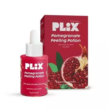 PLIX - THE PLANT FIX 25% AHA+ 2% BHA + 5% PHA Гранатовый пилинг-напиток для сияющей и ровной кожи | Для женщин и мужчин | 30 мл (пакет из 1)