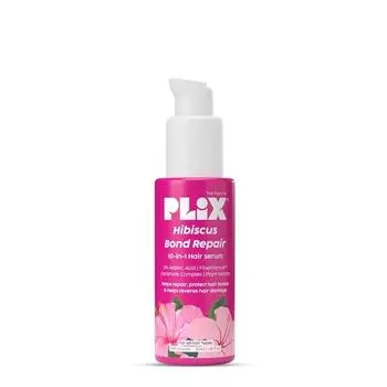 PLIX - THE PLANT FIX Hibiscus Bond Repair 10-в-1 сыворотка для волос | FiberHance™ | Восстанавливает поврежденные волосы | Укрепляет структуру кератина | 50 мл