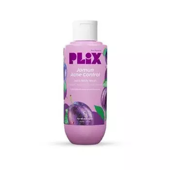 PLIX - THE PLANT FIX Jamun 2% салициловая кислота гель для душа от прыщей на теле | Без парабенов и силиконов | Глубоко отшелушивает омертвевшие клетки кожи | 236 мл