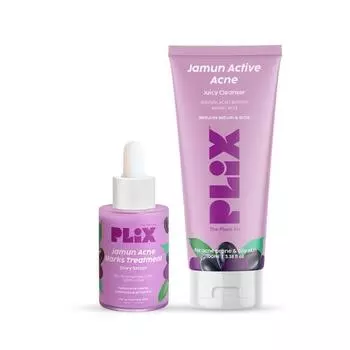 PLIX - THE PLANT FIX Jamun Средство для умывания лица и сыворотка от угревой сыпи(100мл + 30мл) Для борьбы с акне и контроля жирности | Женщины и мужчины