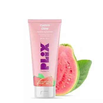PLIX - THE PLANT FIX Spf 50+ Guava Glow Невидимый солнцезащитный крем для всех типов кожи с Pa +++ | Для защиты от УФ-А, УФ-В и синего света | 50 г
