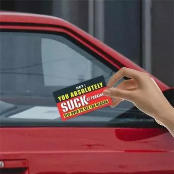 Плохие парковочные карточки, Вы полный отстой в парковочных карточках, Плохие парковочные карточки, Смешные штрафы за нарушение правил парковки, Смешной уморительный розыгрыш(50 шт.) One Size