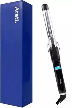 Плойка Areti i84BK 26 мм с технологией отрицательных ионов, титановым покрытием, средним стержнем, международной совместимостью,