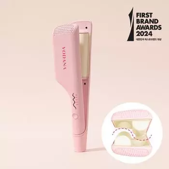 Плойка для волос Bodana Triple Flow Wave 32 мм, розовая ваниль (Волна Пермь)