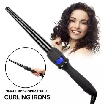 Плойка для волос Magic Ceramic Curly Iron Professional Wave Wand Iron LCD Display Electric Hair Curler Tools AU