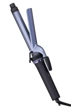 Плойка для завивки волос TESCOM 26 мм с защитой от ионов, совместимая с зарубежными температурными режимами, автоматическое отключение Nobby от TESCOM Easy Plug NIM326A, черная чёрный