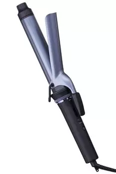 Плойка для завивки волос TESCOM 32 мм с защитой от ионов, совместимая с зарубежными температурными режимами, автоматическое отключение Nobby от TESCOM Easy Plug NIM332A, черная