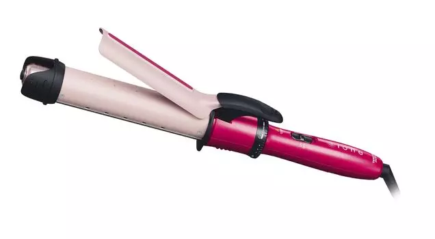 Плойка для завивки волос Tescom 32 мм Температура Отключение питания Easy Plug Sparkle Pink IPM1832 P Регулировка/Пар/Авто