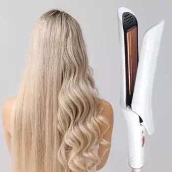 Плойка Yousheng для завивки волос с одной кнопкой запуска, быстрый нагрев, двойное использование, простая эксплуатация, плойка с европейской вилкой, профессиональный выпрямитель для волос, салонное использование EU