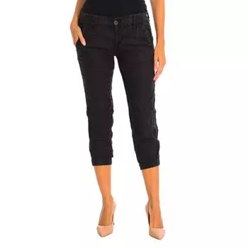 PLONGANL Женские льняные шорты 25-USA чёрный