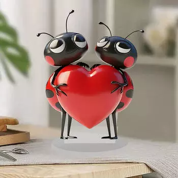 Плоская акриловая настольная табличка Love ANT Lovers 21x16,8 см, украшение на День святого Валентина, декоративное украшение для невесты и