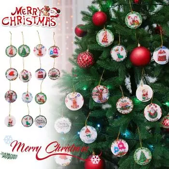 Плоская акриловая рождественская подвеска в виде елки One Size