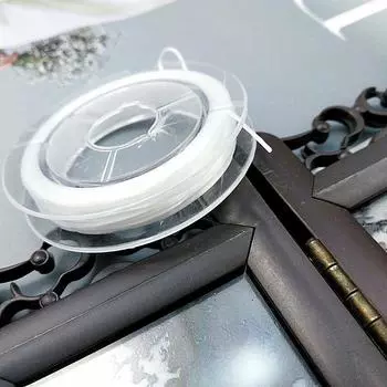 Плоская эластичная проволока DIY Бисероплетение своими руками Кристаллы Товары для рукоделия Стретч-нитка 1 шт. 10 ярдов/рулонные шнуры Линия для изготовления ювелирных изделий Аксессуары approx 10m 1Pcs