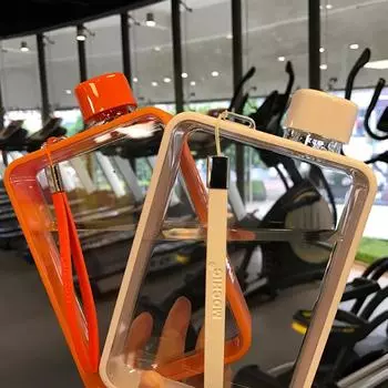 Плоская бутылка для воды, Плоская бутылка, Питьевая бутылка для портативных бутылок с водой чёрный