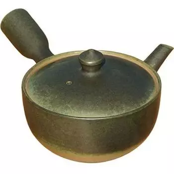 Плоская чаша заварочного чайника Banko Ware Nankei Pottery Benly цвета зеленого мха [полированная отделка]