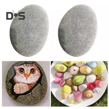 Плоская гладкая галька Художественная роспись Речные камни Натуральные камни для поделок Товары для творчества Украшения сада S