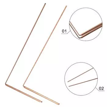 Плоская головка медного зонда, круглая головка металлического зонда, 2 шт. single head-ball