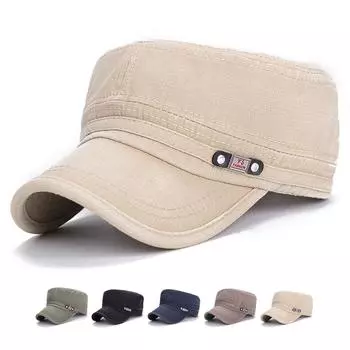 Плоская кепка, мужская регулируемая шляпа от солнца, хлопковые военные кепки, бейсбольная кепка дальнобойщика Snapback, армейская шляпа с козырьком, фуражка Hombre Gorras 55-59cm зелёный