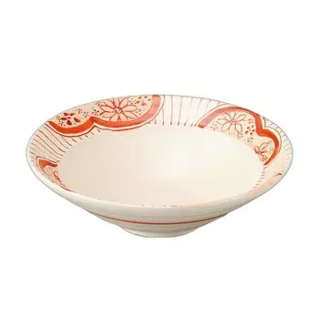 Плоская миска Akae Komachi Средняя миска 5,5 [17,25 см]