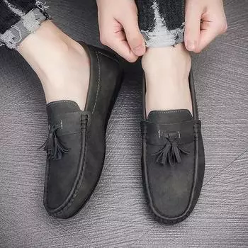 Плоская мужская повседневная обувь с круглым носком, мужская кожаная обувь, распродажа, дешевая распродажа, корейский стиль, высокое качество, мода, ретро, размер 45 39