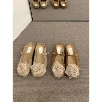 Плоская подошва нежные вечерние туфли сумка головка полутапочки женские туфли новая одежда сандалии лето новые китайские туфли в китайском стиле 35