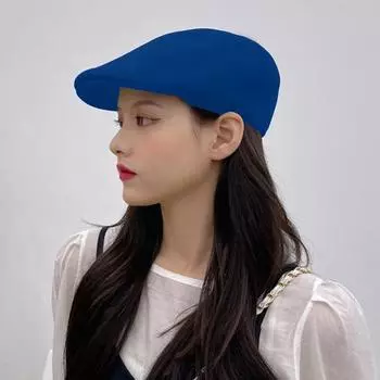 Плоская шляпа Изысканная УФ-удобная шляпа художника Повседневная берет с широкими полями Мужская шляпа Модные аксессуары M кофейный