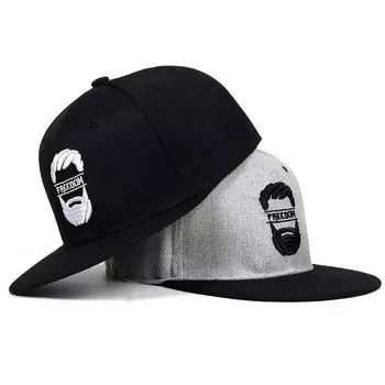 Плоская шляпа, мужские летние бейсболки Snapback, женские хлопковые солнцезащитные кепки-дальнобойщики чёрный