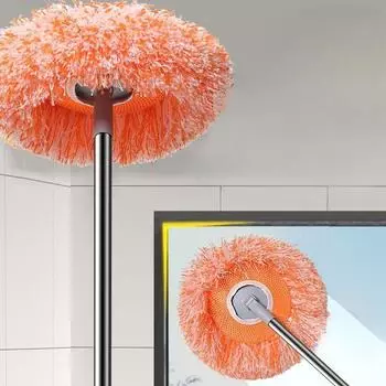 Плоская швабра без помощи рук, бытовая ленивая сухая и влажная тряпка, впитывающая швабра, швабра, чистящие стеклянные артефакты Telescopic 1.2m