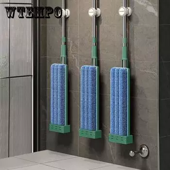 Плоская швабра без рук. Швабра для очистки и мытья полов. Артефактная швабра для ленивых. Бытовая швабра для влажной и сухой уборки. Швабры для мытья полов. Инструменты для уборки дома. 42cm Mop+2 Cloth белый