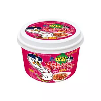 Плоская стеклянная лапша SAMYANG BULDAK Dry Spicy Hot Pot Hot Chicken 155,6 г (2 варианта) #1PCS