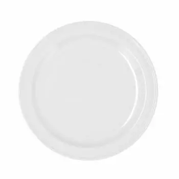 Плоская тарелка Bidasoa Glacial керамика белая 26 см (упаковка 4 шт)