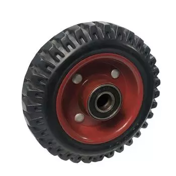 Плоская тележка Резиновое универсальное колесо Бесшумные поворотные ролики Инструменты Оборудование Прочный Diameter 12.6cm