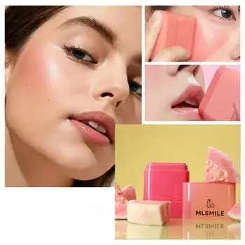 Плоская туба Fruit Blush Stick - помада «два в одном» для губ, которую легко наносить, контурировать, румянить и подчеркивать