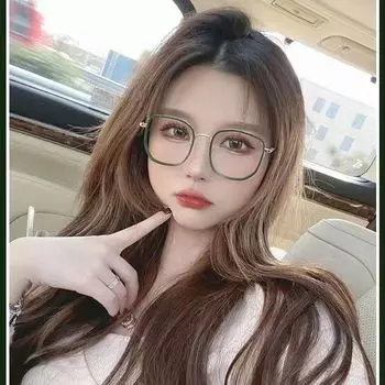 Плоская зеркальная модная оправа для очков с защитой от синего света для мужчин и женщин, трендовая большая оправа, антирадиационные плоские очки для защиты глаз