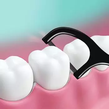 Плоская зубная нить 50 шт. бамбуковый уголь межзубная щетка зубочистка для чистки зубов органическая зубная нить черная