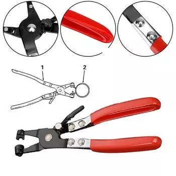 Плоские кольцевые пружинные хомуты для шлангов, инструмент для снятия автомобильного водопроводного шланга, поворотные губки, инструмент для ремонта автомобиля