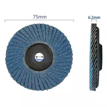 Плоские лепестковые диски 75 мм, 3-дюймовые шлифовальные диски, шлифовальные круги с зернистостью 80, лезвия по дереву