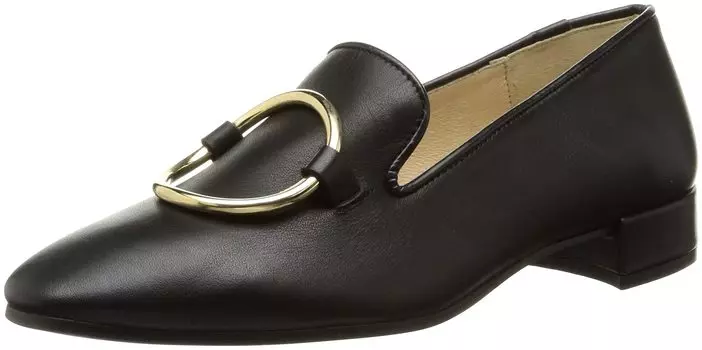 Плоские мокасины Hoop Loafer Черный см [Bontre] Женские 22,5 чёрный