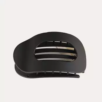 Плоские овальные заколки для волос, заколки-уточки, сильный захват, простые заколки для волос для прически пучок на затылке Black duckbill clip