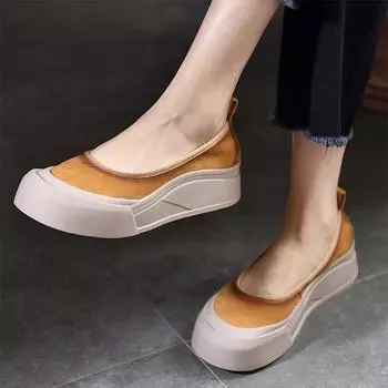 Плоские туфли женские мокасины туфли на плоской платформе удобные прогулочные туфли новые платья модные спортивные туфли женские дорожные туфли Zapatillas 35 жёлтый