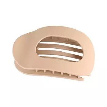 Плоские волосы французского дизайна, заколки для когтей с внутренней фиксацией зубов, боковые зажимы сильной фиксации для густых тонких волос, классические заколки для волос средней длины для One Size бежевый