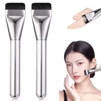 Плоский бюстгальтер для макияжа Кисть для тональной основы Кисть для жидкой тональной основы Кисть для тональной основы Плоская кисть для консилера Кисть для тональной основы с одной линией Плоская кисть для макияжа