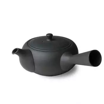 Плоский чайник типа Yokote Torido [Azumaya/Azumaya] (средне-тонкий [AZTK00115]) чёрный