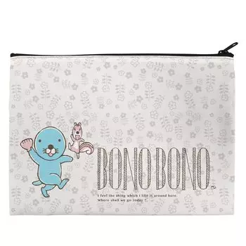 Плоский чехол Cospa Bonobono размером примерно 18 см x 25 см.