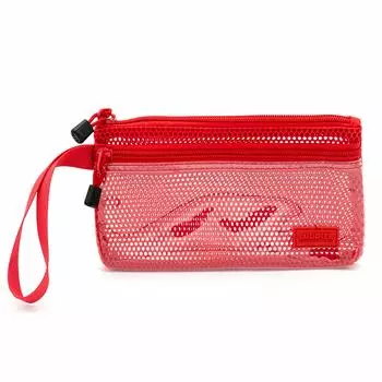 Плоский чехол для ручек Luddite, прочный сетчатый, красный LDM-FPP-03