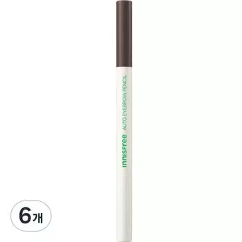 Плоский карандаш для бровей Innisfree 0,3 г, 6 оттенков Urban Brown, 6 шт.