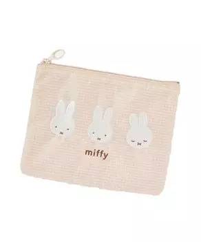 Плоский мешочек Miffy check (бежевый)